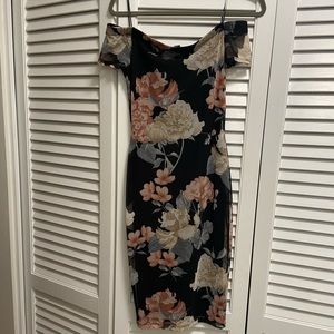 Off the shoulder floral dress